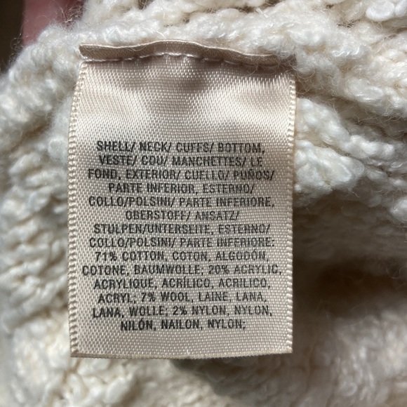 Sleeping on Snow (Anthro) ❄️ Cozy knit oatmeal white sweater dress with pockets - Picture 5 of 5